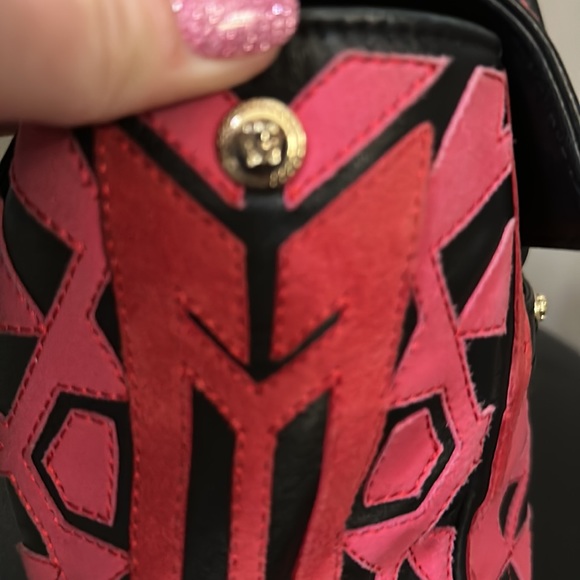 Versace Pink, Red and Black Handbag - Picture 5 of 8